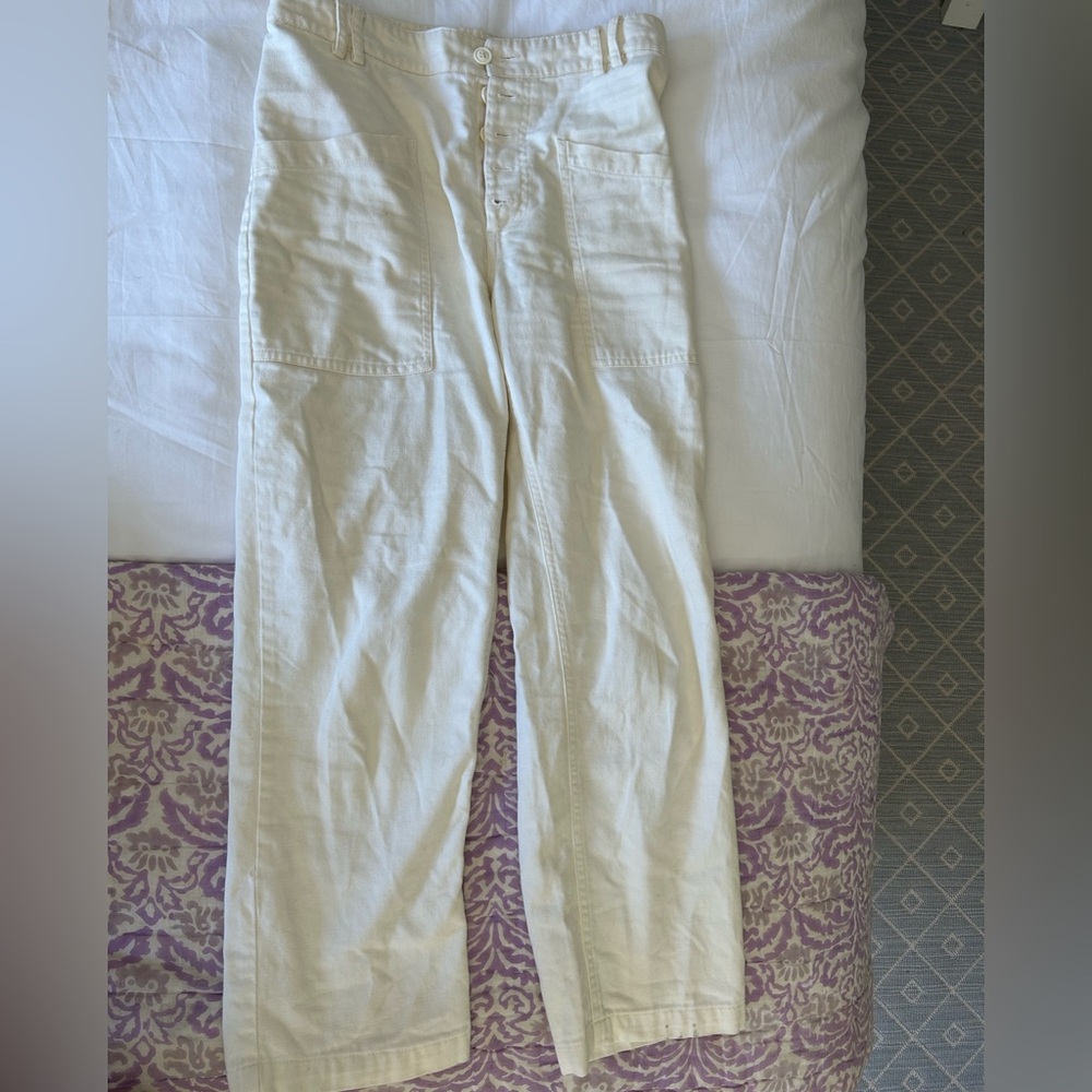 White boyfriend style UO pants